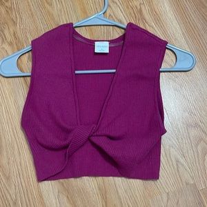 Wild Fable cropped bra top! Magenta in color, size medium
